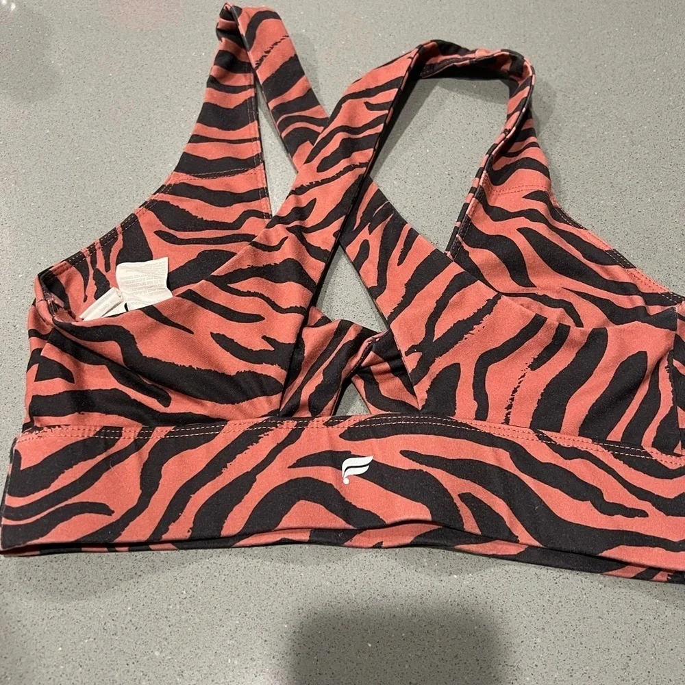 Fabletics Zebra Print Sports Bra